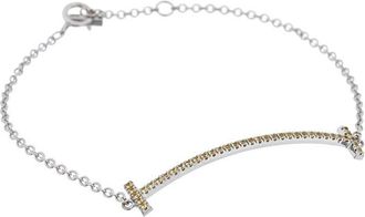 Tiffany & Co. & Co. 18K Yellow Sapphire T Smile Bracelet (Authentic Pre-Loved)