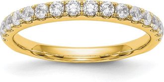 Diamond2Deal 14k Gold Lab Grown Diamond Wedding Band Ring 1/2Ct Clarity- VS Color- D-E