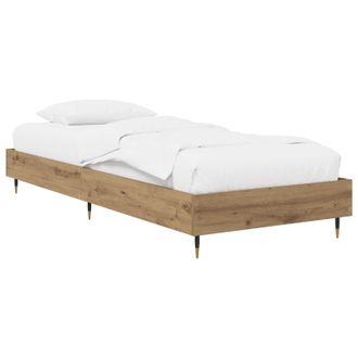 vidaXL Estructura De Cama Roble Artisan 80 X 200 Cm Vidaxl