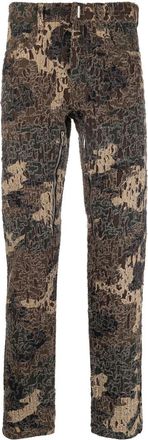 Givenchy camouflage-print straight-leg trousers - men - Cotton/Cotton - 32 - Brown