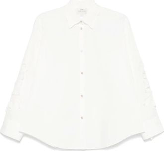 Forte_Forte Camicia con dettagli in pizzo - Bianco