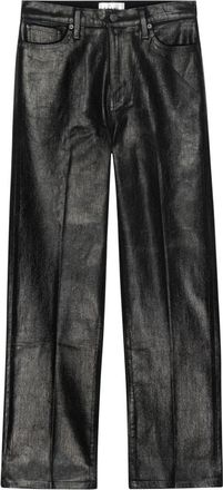 Frame Denim Le Sleek Straight - Dames - Straight fit broeken - Zwart - W28 - Katoen - Broeken