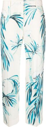 F.R.S. For Restless Sleepers White Wide-leg Printed Trousers