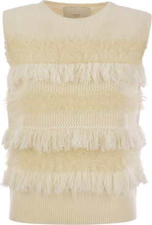 VANISÉ Wool And Cashmere Blend Sleeveless Jumper