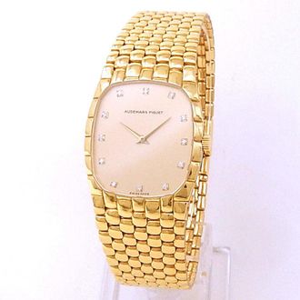 Audemars Piguet Pre-owned Audemars Piguet Vintage Cobra Hand Wind Diamond Champagne Dial Ladies Watch 14126.791