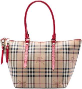 Burberry Pre-owned Burberry Small Haymarket Check Coated Canvas Salisbury Tote Ladies J141FWEC0P87YCYT