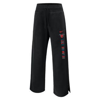 Nike Jordan Womens Jordan College (Delaware State University) Phoenix Fleece Sweatpants in Black | ZW75589DESU25-BLK