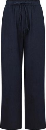 Neo Noir Relaxed Fit Linnen Broek - Dames - Wijde Broeken - Blauw - XS - Linnen - Broeken