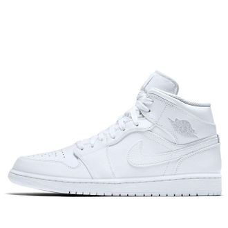 Nike Jordan Air Jordan 1 Retro Mid White Pure Platinum 554724-104