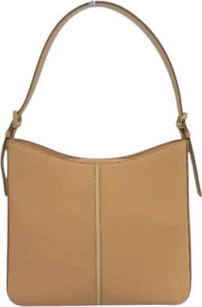 Burberry Pre-owned Vintage Schoudertas - Dames - Vintage Schoudertas - Beige - ONE Size - Leer - Vintage