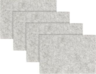 Fortessa Set Of 4 Loft Rectangle Felt Placemats