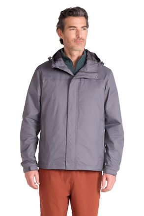 Mountain Warehouse Torrent Mens Waterproof Rain Jacket - Waterproof & Lightweight Raincoat with Taped Seams, Zipped Pockets - For Spring Summer Travelling & Outdoors Gre