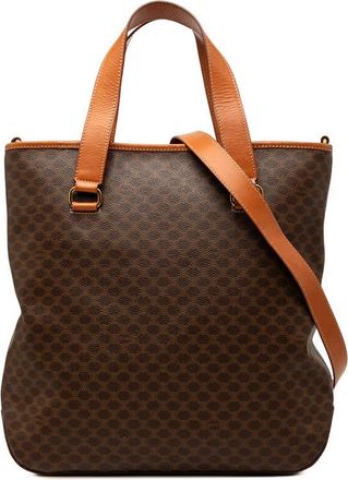 Celine Pre-owned Celine Macadam Coated Canvas Vertical Satchel Ladies VOMJ0XFGATD858AE