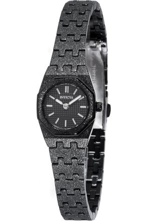 Invicta Mini 49873 Dames Horloge - Quartz Uurwerk - Roestvrij Staal met zwarte Wijzerplaat - 19mm