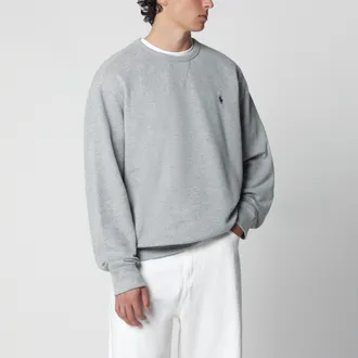 Polo Ralph Lauren Grey cotton-blend crewneck sweatshirt