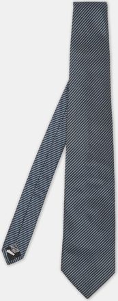 HUGO BOSS Boss By Hugo Boss Blue Patterned Jacquard Silk Tie