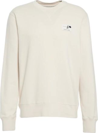 Golden Goose Hoodies & sweatvesten, Heren, Beige, S, Klassieke Beige Sweatshirt Aw 25