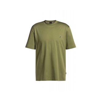 HUGO BOSS Heren, Tops, Groen, Maat: 2XL Katoen