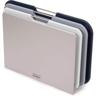 Joseph Joseph Joseph&joseph - Joseph Joseph Nest - Set di 3 taglieri con supporto, colore: grigio/blu