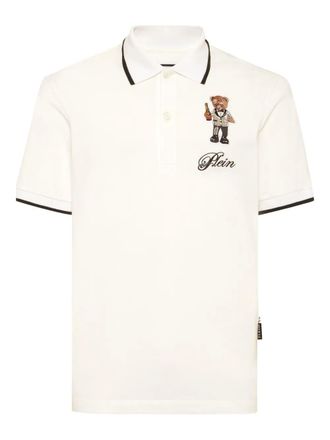Philipp Plein Teddy Bear-graphic Poloshirt