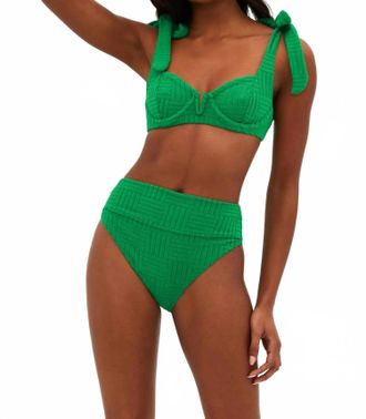 Beach Riot Womens Blair Bikini Top In Green