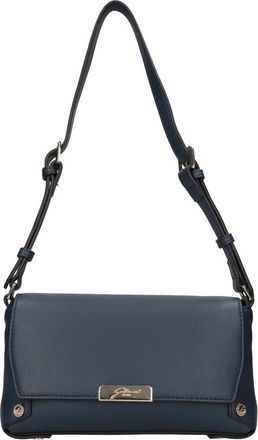 Gattinoni Ruime Schoudertas met Klep - Dames - Schoudertassen - Blauw - ONE Size - Leer - Tassen