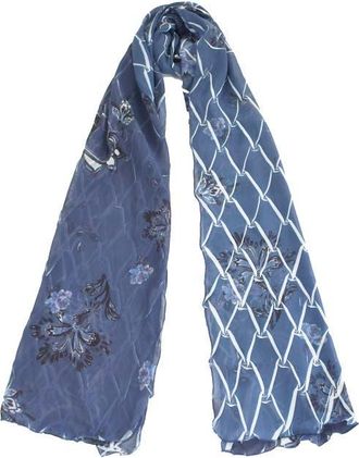 Komarov Floral Border Chiffon Shawl in Paisley Fleur at Nordstrom