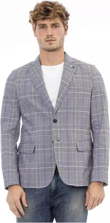 Distretto12 Polyester Blazer - Heren - Blazers - Blauw - L - Polyester - Jassen