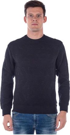 Emporio Armani Hooded Sweatshirt - Heren - Ronde hals truien - Zwart - 2XL - Katoen - Truien & Vesten