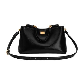 Dolce & Gabbana Shoulder Bags, female, Black, Size: ONE SIZE Vittoria Medium Tote