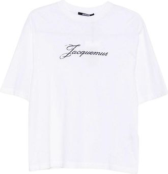 Jacquemus White Logo Crew Neck T-Shirt