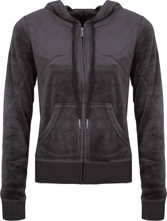 Juicy Couture Womens Pitch Robertson Hoodie In Black