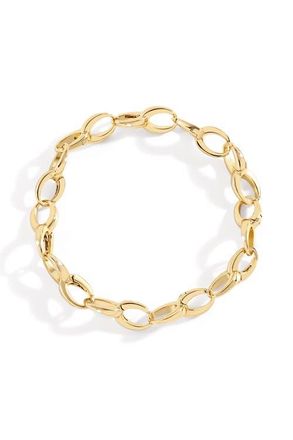 Mint & Lily Bold Cable Link Charm Bracelet in 18K Gold Plated at Nordstrom, Size 7