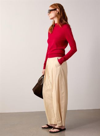 Contemporaine Womens Fine knit mock-neck sweater