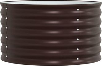 vidaXL Arriate elevado Marrón 80 x 80 x 44 cm Acero Vidaxl