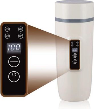 OEM Hervidor Port&aacute;til 3 En 1: Calentador De Agua El&eacute;ctrico, Hervidor, Botella Peque&ntilde;a Con Term&oacute;metro De Viaje, Botella De Agua, Taza T&eacute;rmica, 0,6 L, Contr