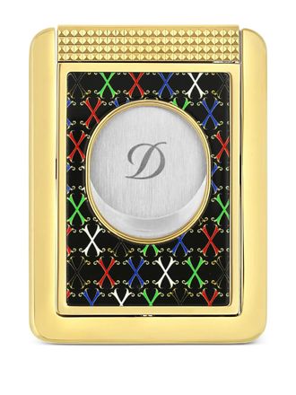 S.T. Dupont patterned gold-tone cigar cutter - unisex - Brass - One Size - Yellow