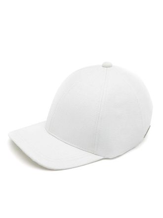Sarah Chofakian leather Sarah cap - White