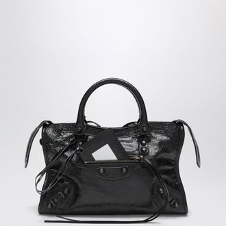 Balenciaga Small Le City handbag in Arena lambskin black