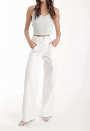 Karina Grimaldi Zaya Scoop Neck Top In Mint