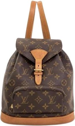Louis Vuitton Pre-owned Backpacks, female, Brown, Size: ONE SIZE Pre-owned Monogram Backpack