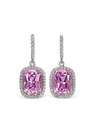 Anabela Chan 18kt witgouden Begonia Comet oorbellen - Zilver