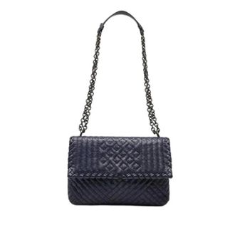 Bottega Veneta Pre-owned Shoulder Bags, female, Blue, Size: ONE SIZE Pre-owned Olimpia Shoulder Bag