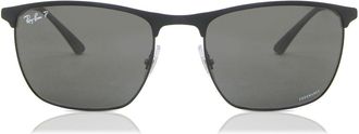 Ray-Ban RB3686 Polarized 186/K8 Mens Sunglasses Black Size 57