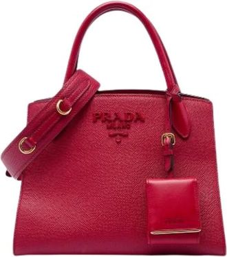 Prada Borsa a mano Pre-owned Monochrome Satchel - - Pre-owned - Donna - Rosso - ONE SIZE