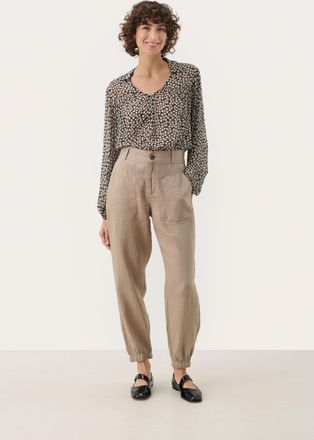 Part Two Casual broek Contemporary fit Desert Taupe beige