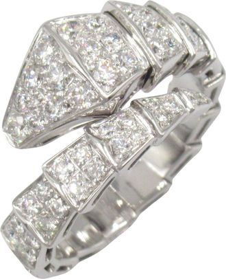 Bulgari Clear White Gold (18K) Band Ring (Pre-Owned)