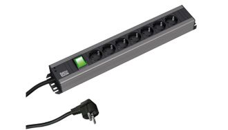 Bachmann 300.007 Regleta Negra Y Gris Con 7 Enchufes