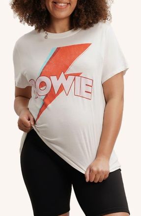 Nom Maternity The Groove Maternity Graphic T-Shirt in Bowie/white at Nordstrom, Size Large