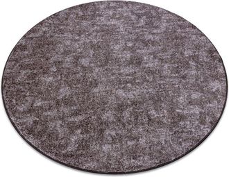 RugsX Carpet, round pozzolana brown 44 brown round 200 cm
